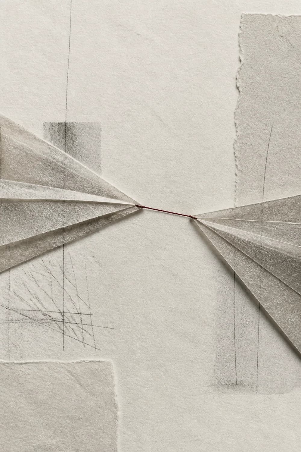 Arte de capa minimalista com papel, sombra e espaço negativo